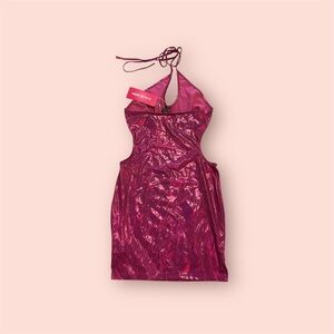 SHEIN ICON dress pink 
And sparkly thin material 
Size S/4